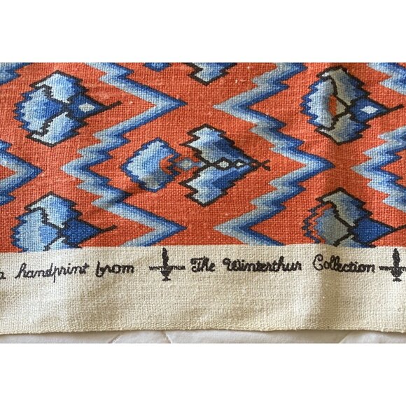 Brunschwig & Fils 1975 Handprint The Winterthur Collection 43” W X 55” L - Picture 6 of 6